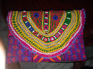 <b>Vintage</b> Handmade Tribal <b>Bag</b> with Banjara Embroidery & Patchwork Ethnic Evening <b>Clutch</b> - Product Image 6