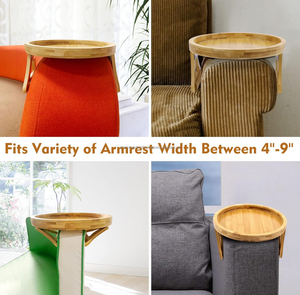 100% plateau de bras de canapé en bois naturel plateau de table d'accoudoir de canapé plateau de canapé confortable pour la décoration intérieure à BAS PRIX PAR ARTISANAT DE LUXE - Product Image 4