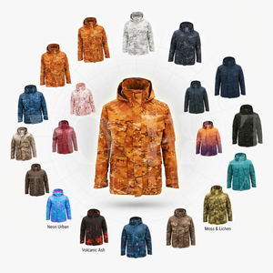 Men's Clothing Lightweight Waterproof Camouflage Outdoor Hooded Jacket Breathable Windproof Utility <b>Coat</b> for Outdoor Jackets - Product Image 1