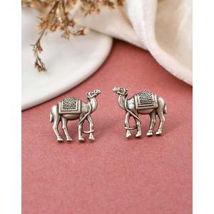 Pendientes Elegantes de Plata 925 con Diseño Vintage de Meera Jaipur para Mujer - Product Image 3