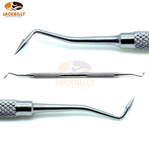 Instruments dentaires manuels Thomas 3 PK à double extrémité pour la parodontie, en acier inoxydable, outil de modelage de cire pour la restauration - Product Image 1