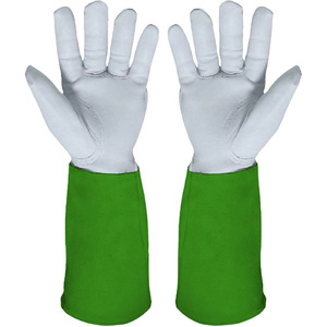 Gants de sécurité pour soudage TIG en cuir de vachette grainé, résistants au feu, protection des mains pour travaux industriels, anti-coupure, antidérapants - Product Image 3