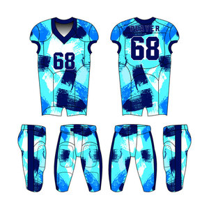 Uniformes de football américain personnalisés, sur mesure, taille plus, sublimés, séchage rapide, respirants, impressions de designs personnalisés - Product Image 1