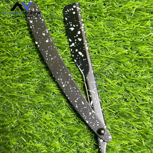 มีดโกนหนวดแบบใบมีดเดี่ยวสำหรับร้านตัดผม ยี่ห้อส่วนตัว รุ่นล่าสุดสำหรับผู้ชาย ใช้ซ้ำได้ พิมพ์ลายแบรนด์ตามสั่ง มีดโกนสำหรับดูแลผิวหน้า - Product Image 3