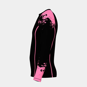 Rashguard à manches longues personnalisé avec impression par transfert thermique |   T-shirt d'entraînement unisexe pour adultes en spandex/polyester écologique pour le BJJ et le surf - Product Image 4