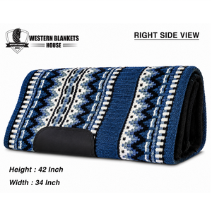 แผ่นรองอานม้าแบบคลาสสิก ยี่ห้อ Western Blankets House ขนาด 42x34 นิ้ว บุด้วยขนแกะนิวซีแลนด์ - Product Image 2