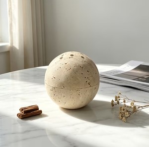 Brûleur d'encens de luxe en résine et bois de séquoia, Bakhoor Mabkhara, Oud arabe, Décoration d'intérieur, Art, Exportations Empire AEE-5256 - Product Image 1