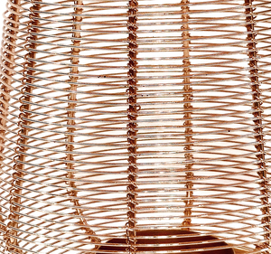 Handmade Iron Wire Candle <b>Lantern</b> - Decorative <b>Hurricane</b> Metal <b>Lantern</b> Candle Holder with Handle Decor Tabletop Indoor-Outdoor - Product Image 2