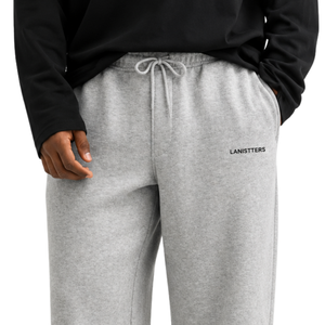 <b>Men</b> Fleece <b>Trousers</b> <b>Wide</b> <b>Leg</b> Relaxed Fit Elastic Waist Side Pockets Casual Lounge Training Everyday Comfortable Bottoms Wear Use - Product Image 3
