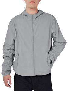 Vestes coupe-vent décontractées pour hommes de haute qualité, logo personnalisé OEM, vente chaude, style automne avec fermeture éclair, imperméables - Product Image 4