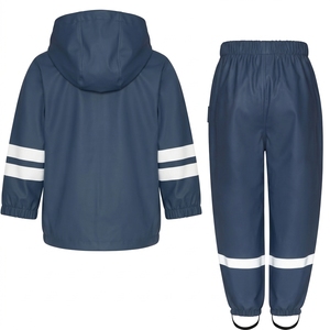 Ensemble imperméable de gros avec veste à capuche et pantalon, tenue décontractée pour l'extérieur, idéal pour le camping, en polyester - Product Image 3