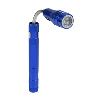 Herwey – Mini lampe de poche Flexible télescopique à LED, torche rotative avec extrémité magnétique, lampe de poche Flexible à LED, Mini F