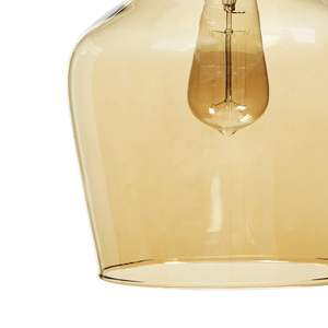 Lustre suspendu en verre en forme de cloche Auburn avec un design élégant - Product Image 2