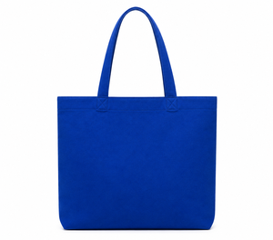 AMANI Blue Cotton <b>Canvas</b> Tote Bag Custom Logo Large Shoulder <b>Shopper</b> Bag Reusable Carryall for Retail Promotion All Seasons Gift - Product Image 1