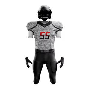 Maillots de football américain personnalisés sublimés respirants à séchage rapide de haute qualité pour enfants, hauts de football brodés - Product Image 1