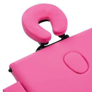 Table de massage pliable en bois rose avec 3 zones pour la relaxation et le confort - Product Image 5