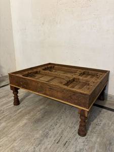 Modern Luxury Vintage Solid Wood <b>Coffee</b> <b>Table</b> <b>Tiles</b> Design Adjustable Height Custom Farmhouse Paradise Handicrafts Fast - Product Image 3
