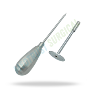 Trócar con cánula de acero inoxidable, instrumento quirúrgico veterinario para el tratamiento de la hinchazón en ganado - Product Image 3