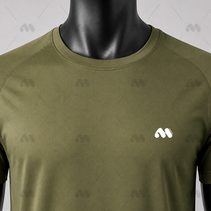 เสื้อยืดกีฬาผู้ชาย แห้งเร็ว สำหรับวิ่งและออกกำลังกาย รับผลิตแบบ OEM ODM พร้อมสกรีนโลโก้ - Product Image 2
