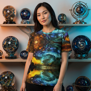 Men's O-Neck Short Sleeve T-<b>Shirt</b> With Abstract <b>Dragon</b> Pattern Sublimation Print Casual Wear Regular Fit Polyester Fabric - Product Image 4