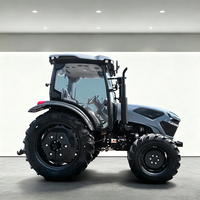 Tractor de Ruedas 4x4 de 80HP para Agricultura Profesional con Cabina con Aire Acondicionado, Sistema Hidráulico Robusto y Gran Potencia de Elevación