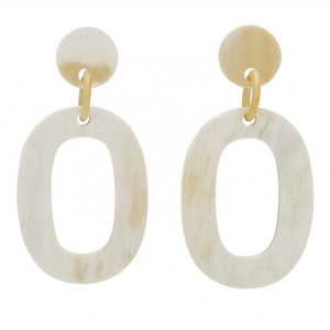 Pendientes de araña de cuerno de buey pulido de estilo sudafricano ecológico Natural 100%, joyería de moda para mujeres y niñas - Product Image 3