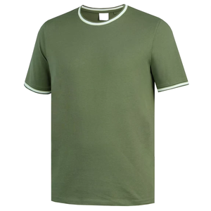 T-shirt pour homme 100% coton 260g, teint en fil, coupe sport ample, jersey long, imprimé numérique, vierge - Product Image 4