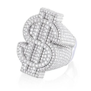 Hot Selling VVS Moissanite 925 Sterling <b>Silver</b> Engagement <b>Ring</b> White Gold Plated Diamond Test Passes Fine Gift <b>for</b> <b>Men</b> Wedding - Product Image 3