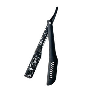 Navaja de Afeitar Plegable de Una Sola Hoja, Cortadora de Barba Manual, Afeitadora Profesional de Acero Inoxidable, Afilada, para Salón - Product Image 3