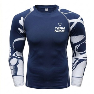 Rashguard MMA BJJ personnalisé, impression numérique, UPF50, séchage rapide, respirant, antibactérien - Product Image 1