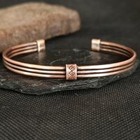 Bracelet ajustable en cuivre pur, fait main, personnalisé, pour hommes, soutien de l'arthrite