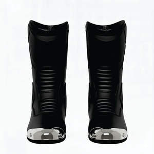 Chaussures de moto sur mesure pour adulte, en cuir véritable rouge, hauteur de la cheville, confortables - Product Image 6