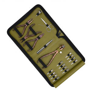 Hair Extension Installation Kit Metal Tools Green <b>Case</b> Professional Pliers Scissors <b>Needles</b> for Micro Link Application Tools Kit - Product Image 5