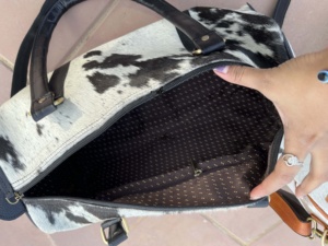 Nueva Colección de Bolsos de Cuero Vacuno, Multiusos, Hechos a Mano, con Pelo, Unisex, de Gran Tamaño - Product Image 5