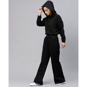 Conjunto de Sudadera y Pantalones Brillantes con Pedrería para Mujer, Chándal de Algodón Suave con Diseño de Encaje, Logotipo de Marca Personalizado, Tejido Grueso y Cálido - Product Image 4