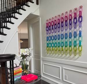 Décoration murale polyvalente en maillons de chaîne en résine époxy artistique personnalisée pour projets de bricolage, séparateur de pièce ange personnalisé - Product Image 4