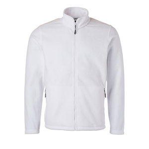 Men's Pure <b>White</b> Polar Fleece <b>Jacket</b> Full-Zip Outdoor Thermal <b>Jacket</b> Custom Logo Winters Sports Wear Men's Polar Fleece <b>Jacket</b> - Product Image 1