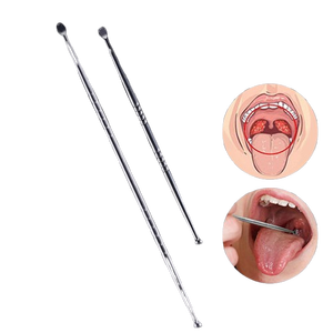 Nettoyeur de pierres amygdaliennes réutilisable en acier inoxydable 17 cm – Outil professionnel d'hygiène buccale double face pour usage chirurgical - Product Image 5
