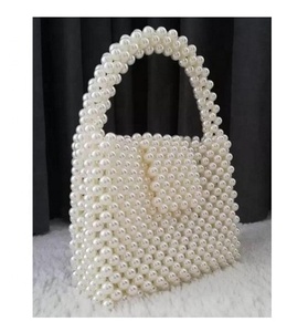 Sac à main de soirée pour femme en perles noires avec fermeture à rabat pour mariage, fête, été - Product Image 3