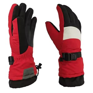 Skiing Snowboarding 100% Leather Winter Ski Customized Snowboard <b>Warm</b> Waterproof Breathable Ski <b>Gloves</b> - Product Image 6