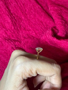 Anillo de Diamante Cultivado en Laboratorio con Corte Corazón, Certificado por IGI y Claridad VVS, en Oro Amarillo de 14K, Joyería Fina para Mujer - Product Image 2