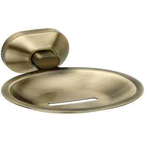 Porte-savon contemporain en acier inoxydable, élégant support de savon en métal pour salle de bain - Product Image 1