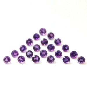 Natural Purple Amethyst Faceted Round Cut Loose Gemstone 3mm Calibrated Amethyst <b>Stone</b> <b>Beads</b> For Jewelry Making Necklace Ring - Product Image 1