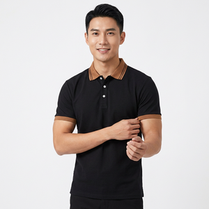 Camisas Polo de Manga Larga para Hombre, Cómodas, 100% Algodón, Antiarrugas, Lisas, al por Mayor - Product Image 2