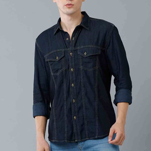 Low Price Different Style Men <b>Denim</b> Shirt Durable <b>Material</b> Eco Friendly Men <b>Denim</b> Shirt Factory Made Men Vintage <b>Denim</b> Shirt - Product Image 1