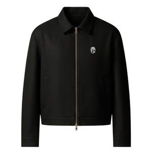 Chaqueta de Lana para Hombre en Negro con Cierre de Cremallera, Diseño Elegante, Tela de Alta Calidad y Ajuste Cómodo para un Look Moderno - Product Image 1