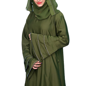 Abaya para mujer, vestido islámico musulmán de longitud completa, corte holgado, manga larga, ropa elegante y cómoda, adecuada para viajes diarios - Product Image 6