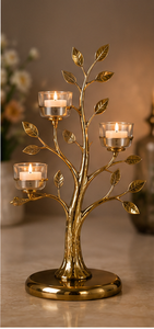 Candelabro moderno de mármol blanco y latón, decoración para el hogar, candelabro metálico artesanal para decoración de bodas y eventos. - Product Image 6