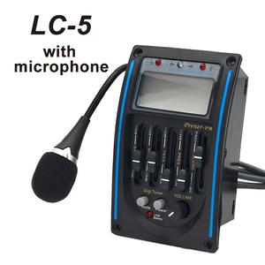 LC-<span class=keywords><strong>5</strong></span> Azul equalizador de Guitar de <span class=keywords><strong>5</strong></span> bandas COM micropfone E captador Piezo Para Performance profissional