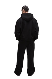 ชุดวอร์มสำหรับผู้ชายชุดวอร์มผ้าฝ้าย100% มีฮู้ดและกางเกงขายาวแบบรูดซิปปรับแต่งได้ - Product Image 2